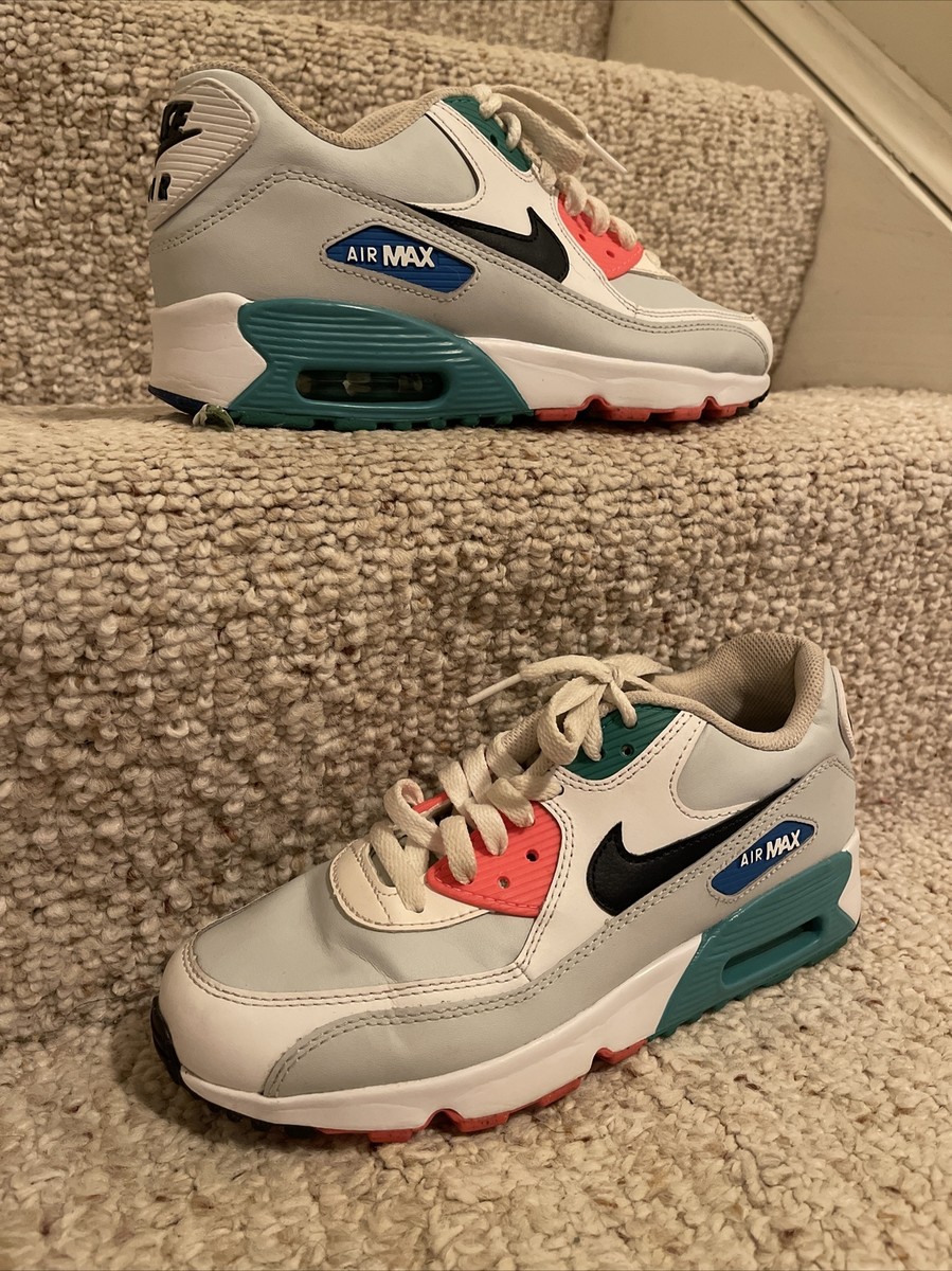 Nike air max 90 essential white / Gray Size 7Y | eBay