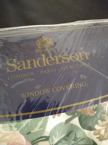 VINTAGE MARTEX SANDERSON 1 Pair Panels Drapes Curtains ABBEY ROSE 84 X 84 - Picture 8 of 12