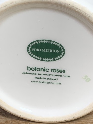 Portmeirion Botanic Rose cups set 2 made in England - Picture 7 of 10