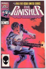 Punisher 5 VF- 7.5 Marvel 1986 Jigsaw Limited Series Mike Zeck