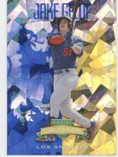 2024 Panini Crusade #43 Jake Gelof Crusade Blue Cracked Ice