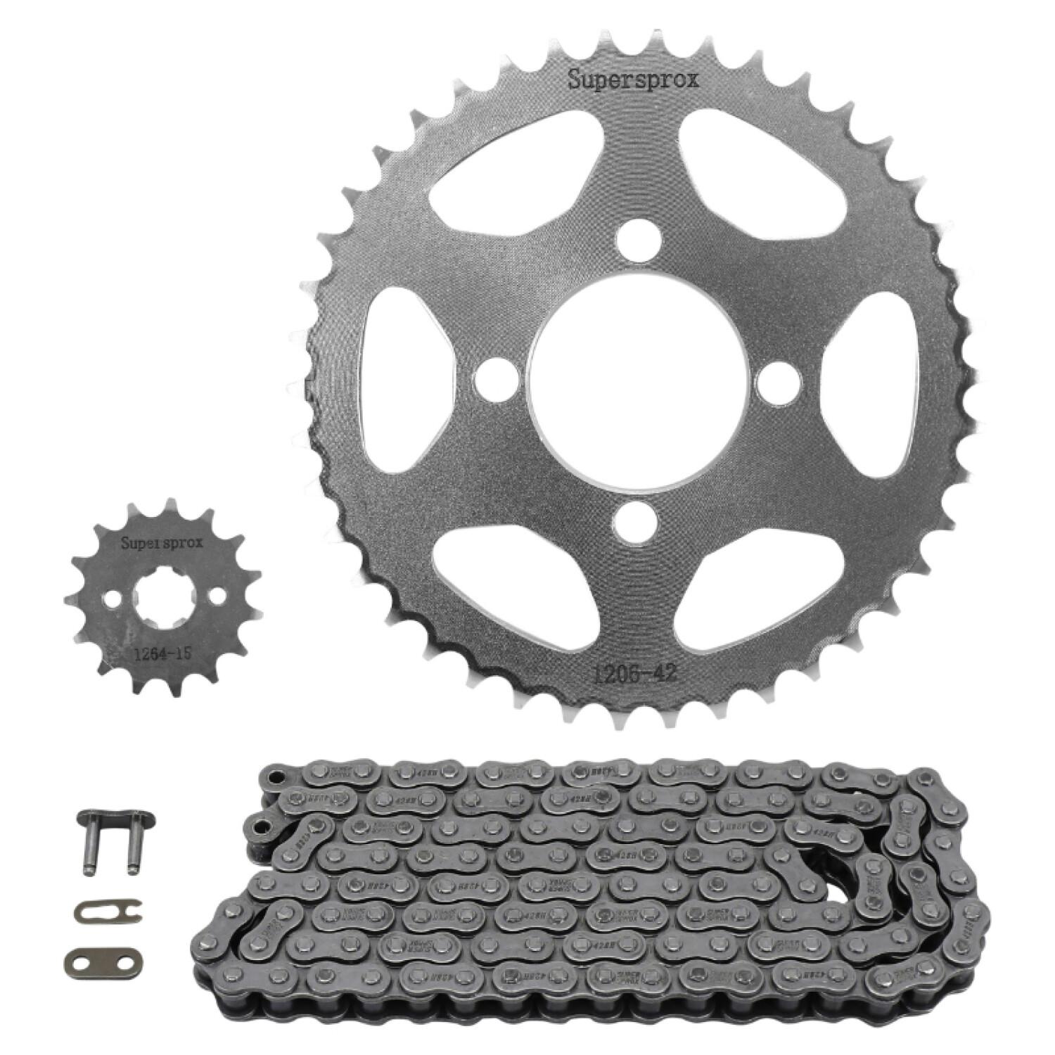 Kit chaine Honda CBR 125 R 428 kit transmission moto adaptable 15x42 pignon couronne CBR125R