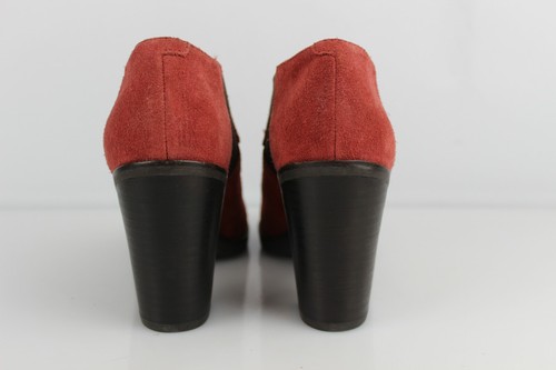 Geox Botas Botines Tacones Fuente Ante Burdeos Óxido T 37 Excelente Estado - Imagen 10 de 10