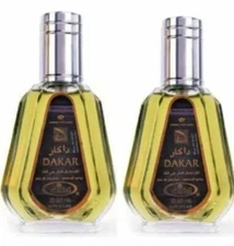  Dakar by Al Rehab 50ml Fresh Spicy Citrus Musky Eau de Perfume Spray 2 PACK