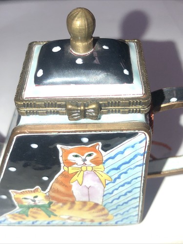 Kelvin Chen Nº: 684 Año 2000, Tetera Miniatura Esmaltada sobre Cobre (RARA) - Imagen 18 de 20