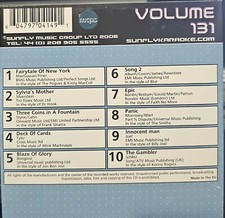 SF131      SUNFLY KARAOKE CDG VERY RARE, NOT SOLD IN THE USA LOT UK