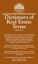 Dictionary of Real Estate Terms (Barron's Business Dictionaries) - GOOD