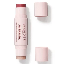 Wander Beauty On-the-Glow Blush and Illuminator Strawberry Fields/Nude Glow