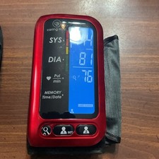 Caring Mill Premium Arm Blood Pressure Monitor Red. Works.