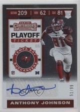 2019 Panini Contenders Rookie Playoff Ticket 51/99 Anthony Johnson Auto 1o9i