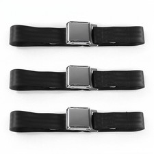 Ford Thunderbird 1955 - 1957 Airplane 2pt Bk Lap Bench Seat Belt Kit - 3 Belts Ford Thunderbird 1955 - 1957 Airplane 2pt Bk Lap Bench Seat Belt Kit - 3 Belts