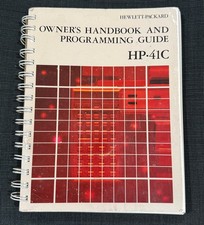 HP-41C Calculator Owner's handbook, Reference Guide and Operating Manual bundle