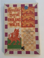 Heraldic Scroll of England and Wales by Mullins of London - Fold Out - UK Issue