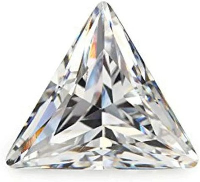 Natural White Diamond 2 CT Triangle Cut 9 mm VVS1 D Grade Certified Stone