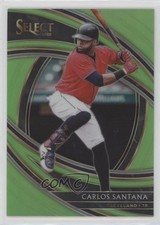 2020 Panini Select Premier Neon Green Prizm 94/99 Carlos Santana #115 0c6