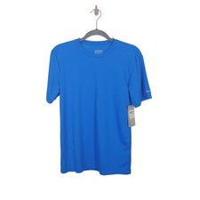 Asics Men's Blue Short Sleeve Athletic T-Shirt Activewear Gym Training