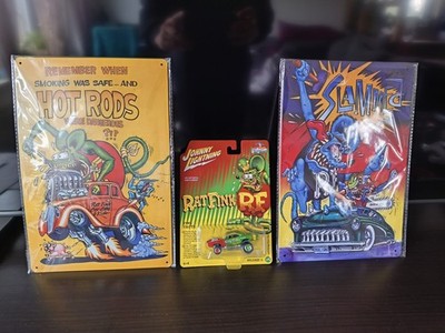 Johnny Lightning Zingers Rat Fink Blechschilder Hot Rod US Cars, Neu Ovp!!!!