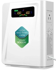 Step down Transformer 120V to 100V Voltage Converter 3000W, No Noise, Ten Protec