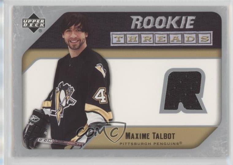 2005-06 Upper Deck Rookie Threads Maxime Talbot #RT-MT RC 8sr