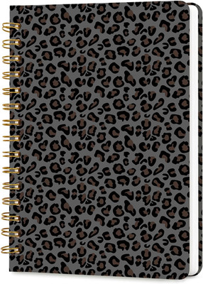 Lined Spiral Journal Notebook, A5 College Ruled Spiral Notebook for Women, Hardc