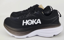 Men's HOKA One Bondi 8 Shoes Black/White Marathon Running Shoes NEW