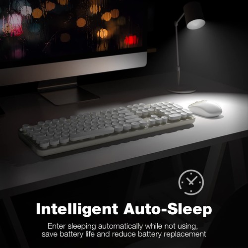 MOFII Wireless Keyboard and Mouse Combo Computer Full Size 2.4G Plug and Play... - 第 3/7 張圖片