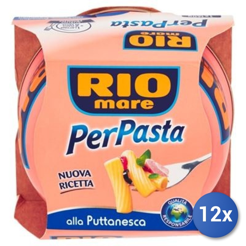 12X Multipack Rio Mare For Pasta Gr 160 Puttanesca