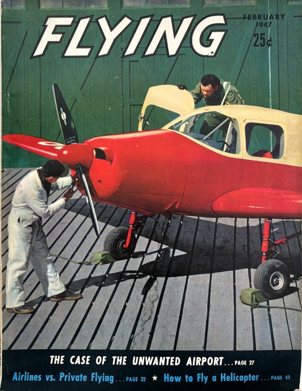 FLYING Magazine, February 1947, Military & Civil Aviation, Bonanza