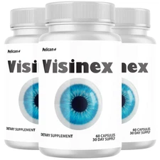 Visinex- Eye Support with Lutein- 3 Bottles- 180 Capsules