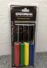 PACK OF 4  Montana Knife Works 7401 Professional Knife 3 1/4” Paring Knives NEW