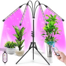 Indoor Plant Grow Lights, Full Spectrum LED with Adjustable Stand Timer