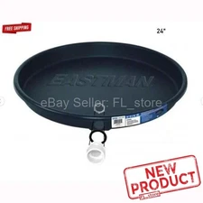 Drip Pan for Hot Water Heater Plastic 2-1/2" H  x 24" Diam Pans Heaters PVC NEW