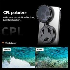 52mm CPL Polarizer Camera Lens Filter Magnetic for Phone US