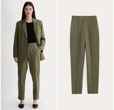 Everlane The Dream Pant  Green Pull On Office Career Tapered Size M Cotton Blend