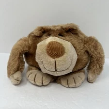 Vintage Bilbert Russ Plush Round Teddy Bear 6" Tan Brown Corduroy Nose