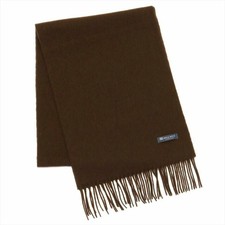 Brown wool cashmere muffler Brown