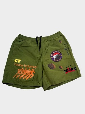 Green Travis Scott Cactus Jack Running Wild Casual Shorts Men's M