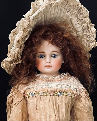 Antique German Belton Shoulder Head Doll 54cm Blue Gray Eyes 21.3 in 54cm Me