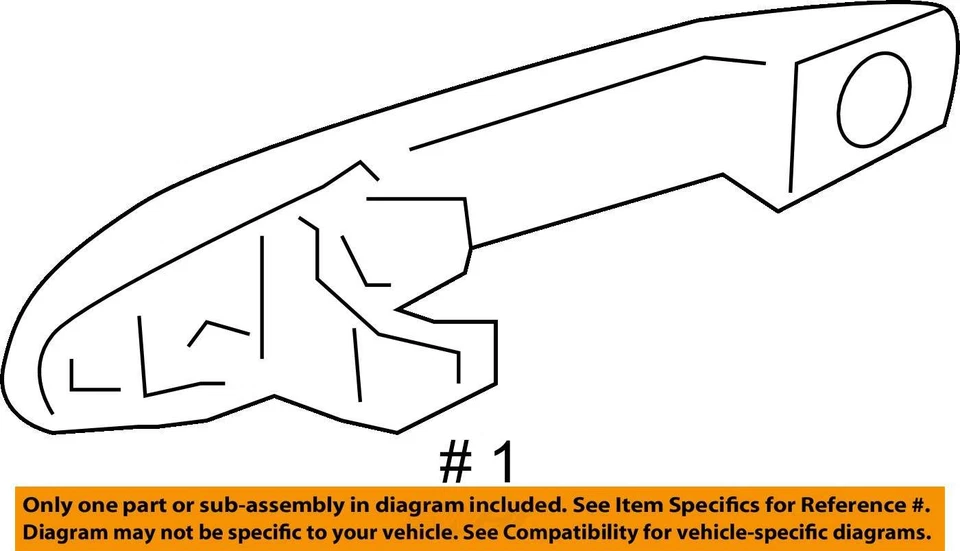 Chevrolet Pontiac Cobalt G5 2007-2010 mango ASM RR S/D O/S SERV 25887661 NUEVO Foto 3 de 3