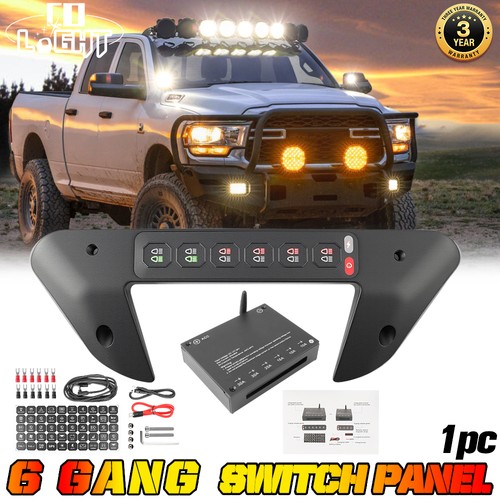 RGB 6 Gang Wireless Light Control Grab Handle Switch Panel For Dodge Ram 1500