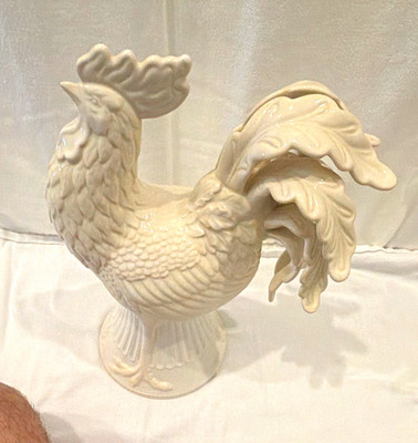 Lenox White Porcelain Rooster Chicken Figurine Collectible Home Decor