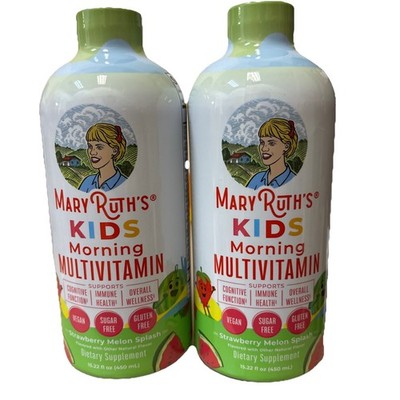 2pk MaryRuth's Kids Liquid Multivitamin Strawberry Melon Splash 15.22oz EXP 3/27