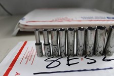 Blue Point 9pc blpls149 socket set SAE Chrome Deep 6 Point