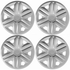Lot de 4x Enjoliveurs ACTION Argentés 16 Pouces Universel Voiture Pour VW 16