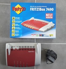 FRITZ!Box 7490 WLAN-Router, Rot/Weiß, VDSL/ADSL