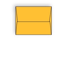 A-2 Announcement Envelopes, 4-3/8" x 5-3/4", 24 , Brightly Colored Tangerine,