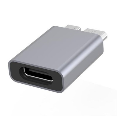 Mini USB-C 2.0 To Micro B USB 3.0 Port Adapter Data Plug Hard Drive Connecter