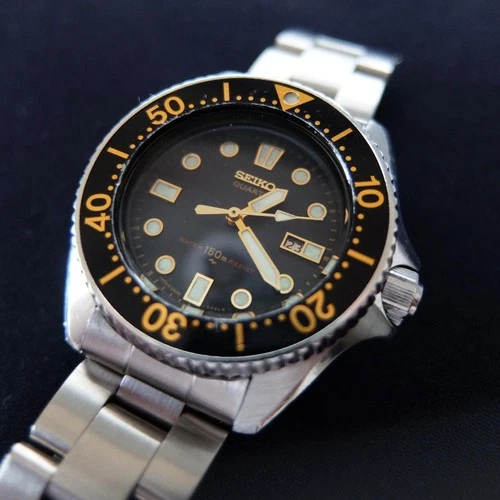 Seiko Diver Watch 2625 0010 Ladies Vintage Working 31mm Bezel Small Case