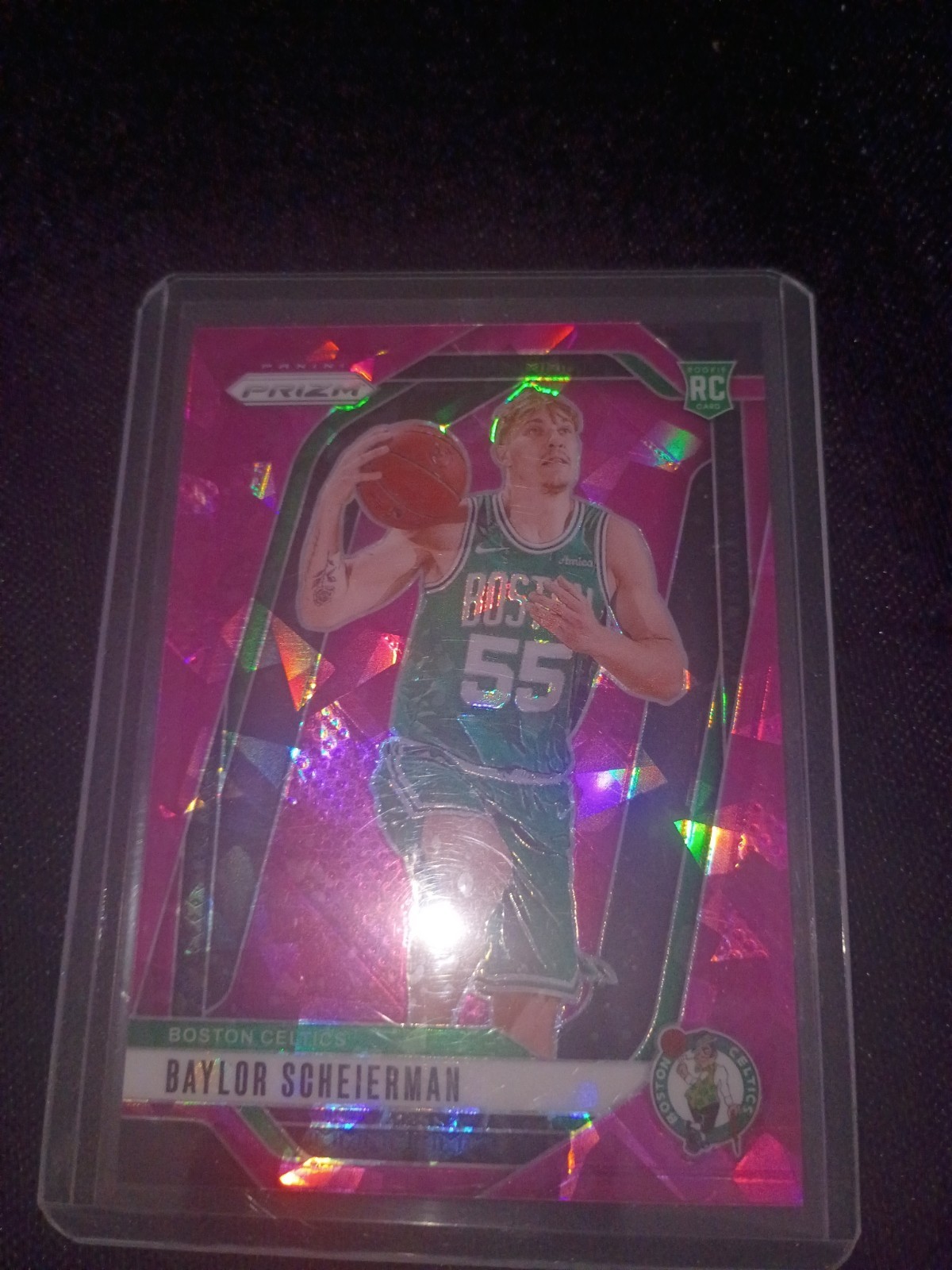 2024-25 Panini Prizm - Baylor Scheierman #236 Pink Ice Prizm (RC)