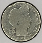 1908 D Barber Half Dollar ~ 90% Silver ~ Brilliant U.S. Coin ~ B3299